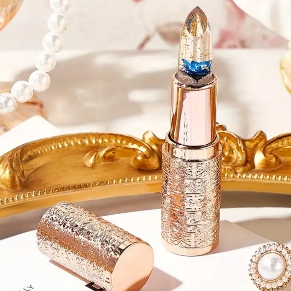 Temperature Activated Petal Color Changing Jelly Lipbalm Lipstick NWT - Picture 3 of 6